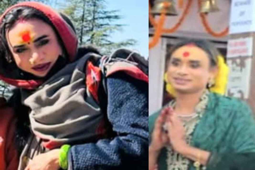 Bangladeshi Muslim student turns out to be roaming around temples dressed as a transgender