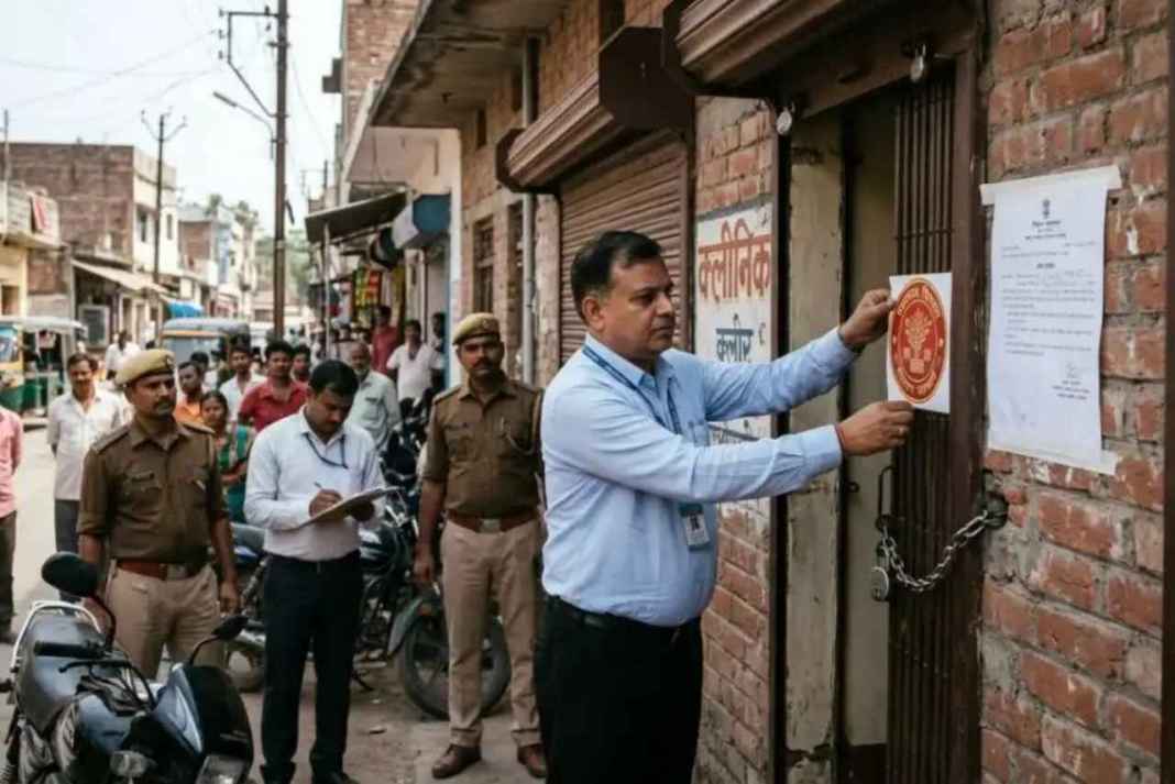 बेलगाम निजी क्लीनिकों पर स्वास्थ्य विभाग का शिकंजा: आधा दर्जन क्लीनिक सील, 50-50 हजार का जुर्माना Health Department Raid Fake Clinic