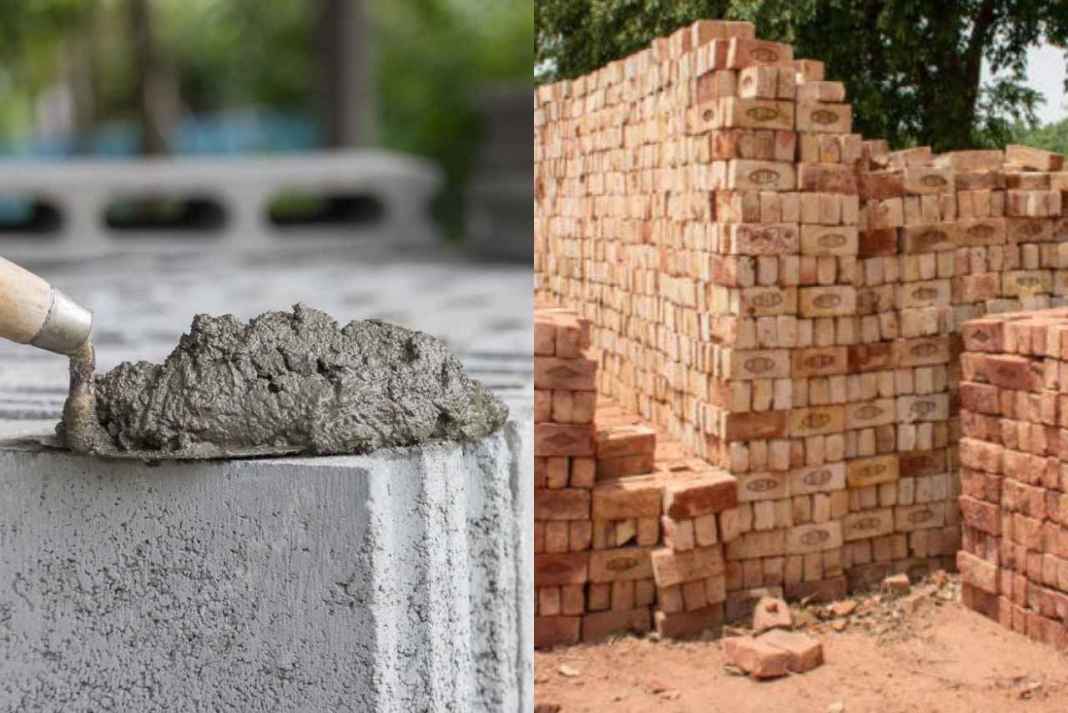 Prices of cement and bricks