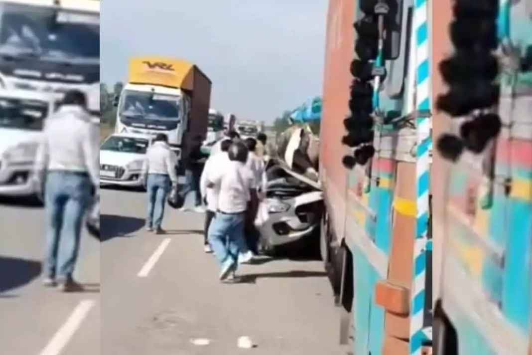 खाटू श्याम से लौट रहे परिवार पर टूटा कहर, खड़े ट्रक में घुसी कार, पिता की दर्दनाक मौत Accident in Kurukshetra