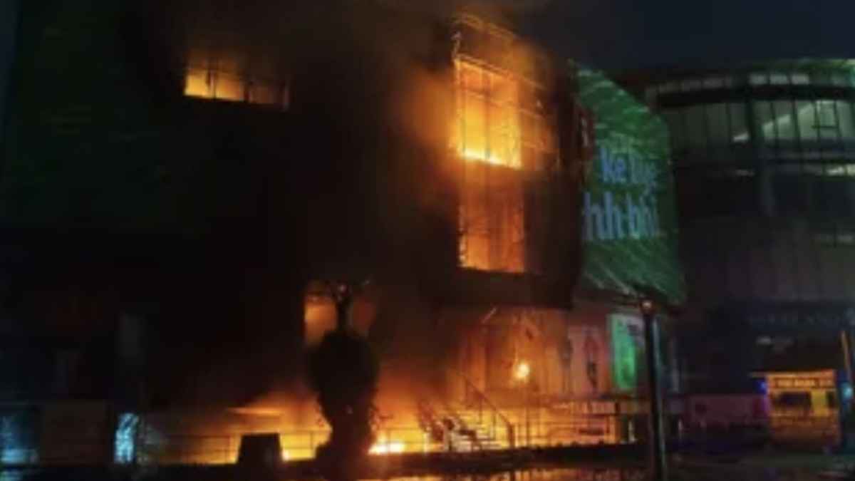 A massive fire broke out in Sector 11 of Panchkula.