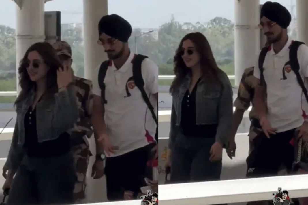 Arshdeep Singh was seen with Samreen Kaur.