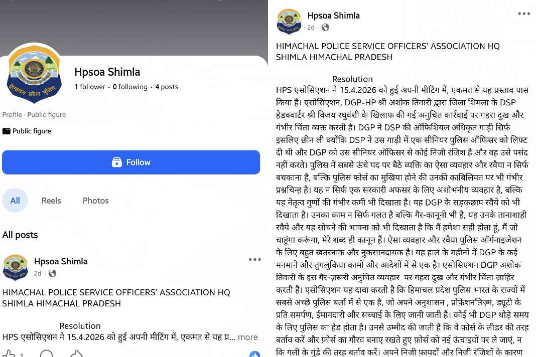 Himachal Police Viral Letter