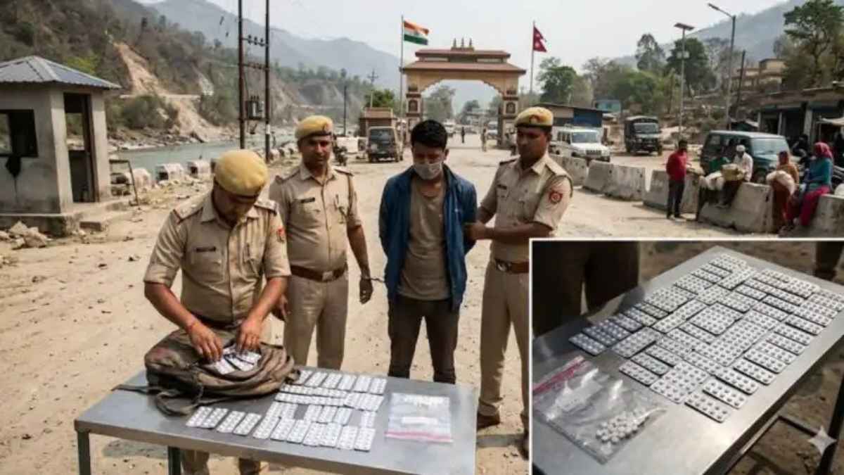 भारत-नेपाल सीमा पर सुरक्षा बलों की बड़ी कार्रवाई, प्रतिबंधित नशीली गोलियों की तस्करी कर रहा नेपाली युवक दबोचा IndiaNepalBorder