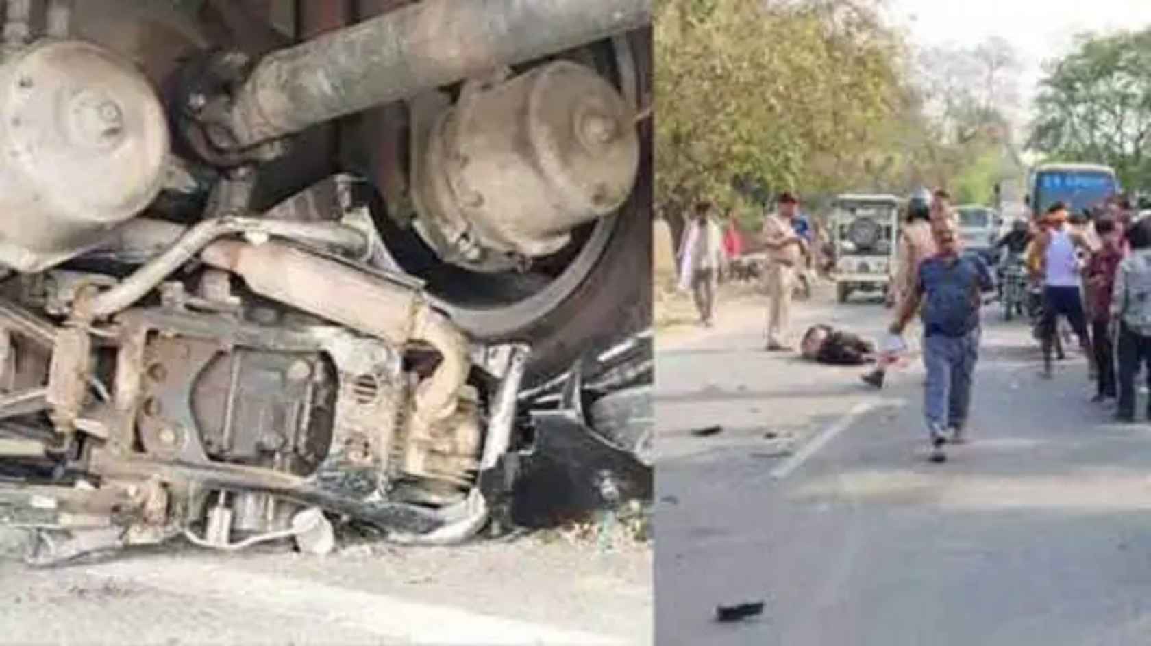लखनऊ में शादी से लौट रहे युवक की दर्दनाक मौत: डीसीएम ने बाइक को 100 मीटर तक घसीटा, चालक फरार Lucknow road accident