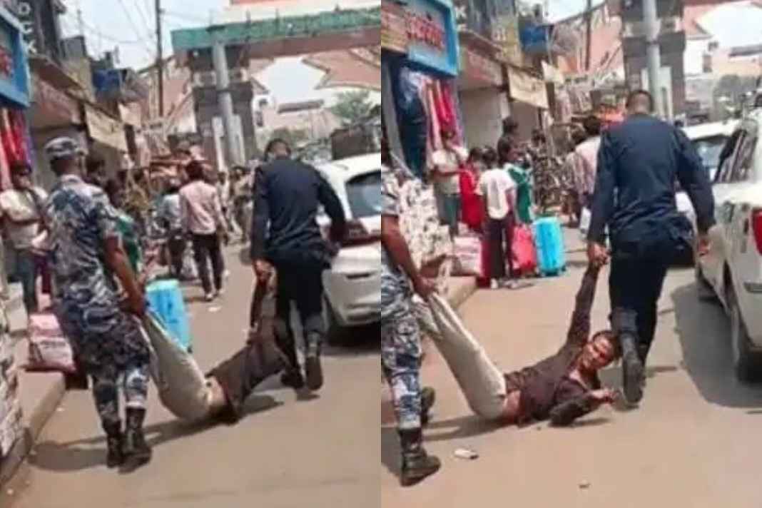 सरेआम भारतीय सीमा में घुसी नेपाल पुलिस, युवक को घसीटते हुए ले गई वापस, वीडियो ने खड़े किए कई सवाल Nepal police dragged the boy away