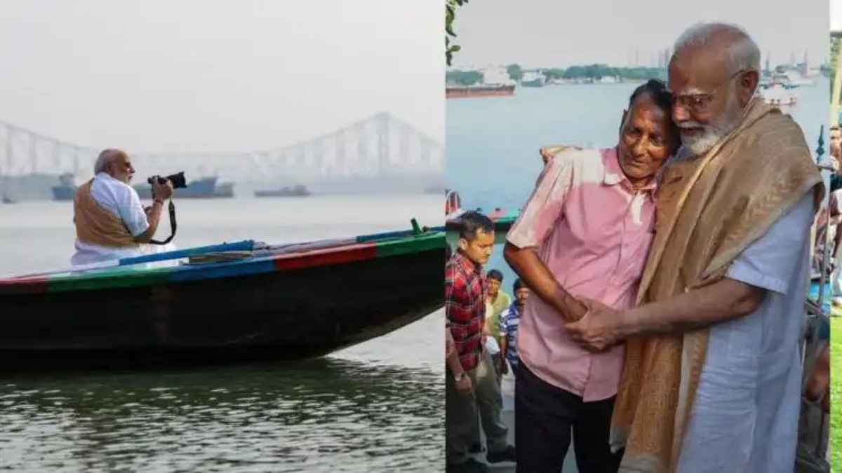 पश्चिम बंगाल चुनाव: हुगली नदी के तट पर पीएम मोदी की सुबह, नाविकों से मिलकर बंगाली संस्कृति को सराहा PM Modi meeting boatmen