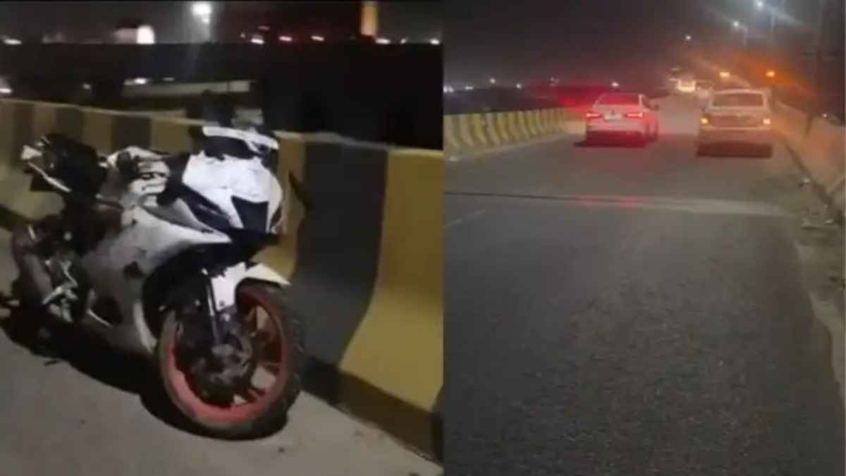 मुकुंदपुर फ्लाईओवर पर खौफनाक हादसा: अनियंत्रित स्पोर्ट्स बाइक दीवार से टकराई, दो दोस्तों की मौत RoadSafety