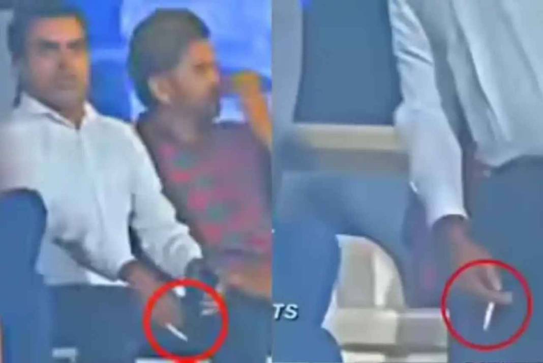 लाइव मैच में सरेआम उड़े सिगरेट के छल्ले, पाकिस्तान सुपर लीग में इस शर्मनाक हरकत से मचा बवाल Smoking during Live Cricket Match