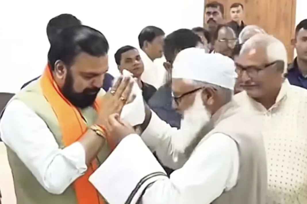 Video of Chief Minister Samrat Chaudhary not wearing a cap goes viral