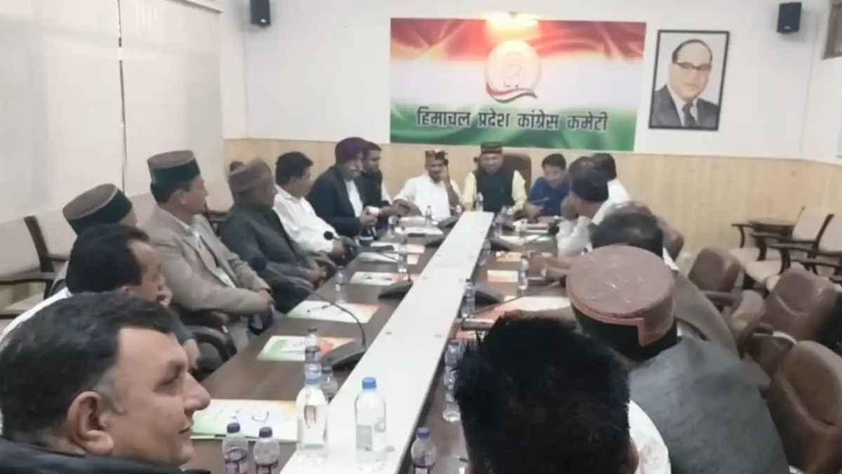 Vinay Kumar in Block President Meeting
