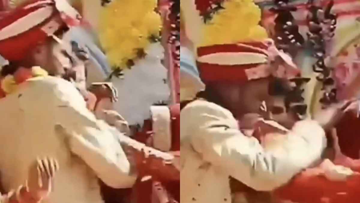 जयमाला के स्टेज पर अचानक दूल्हा-दुल्हन में चले थप्पड़! शादी के जश्न में मचा हड़कंप, देखें वायरल वीडियो bride and groom fight video