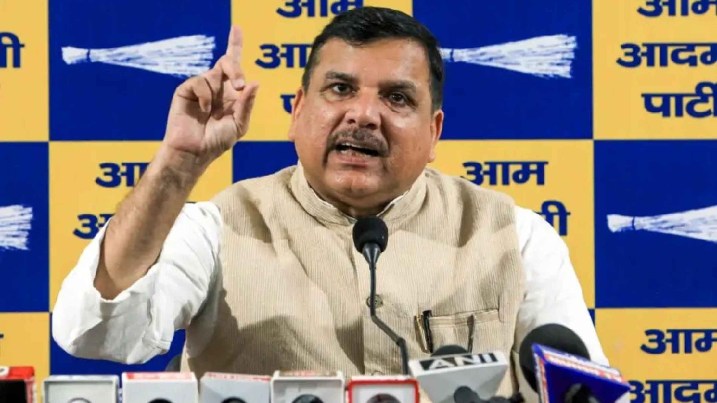 संजय सिंह ने परवेश वर्मा और टीवी चैनलों को मानहानि का केस करने की धमकी दी, बोले- ‘भारतीय झूठा पार्टी’ गोएबल्स के सिद्धांत पर कर रही काम defamation case Kejriwal bungalow