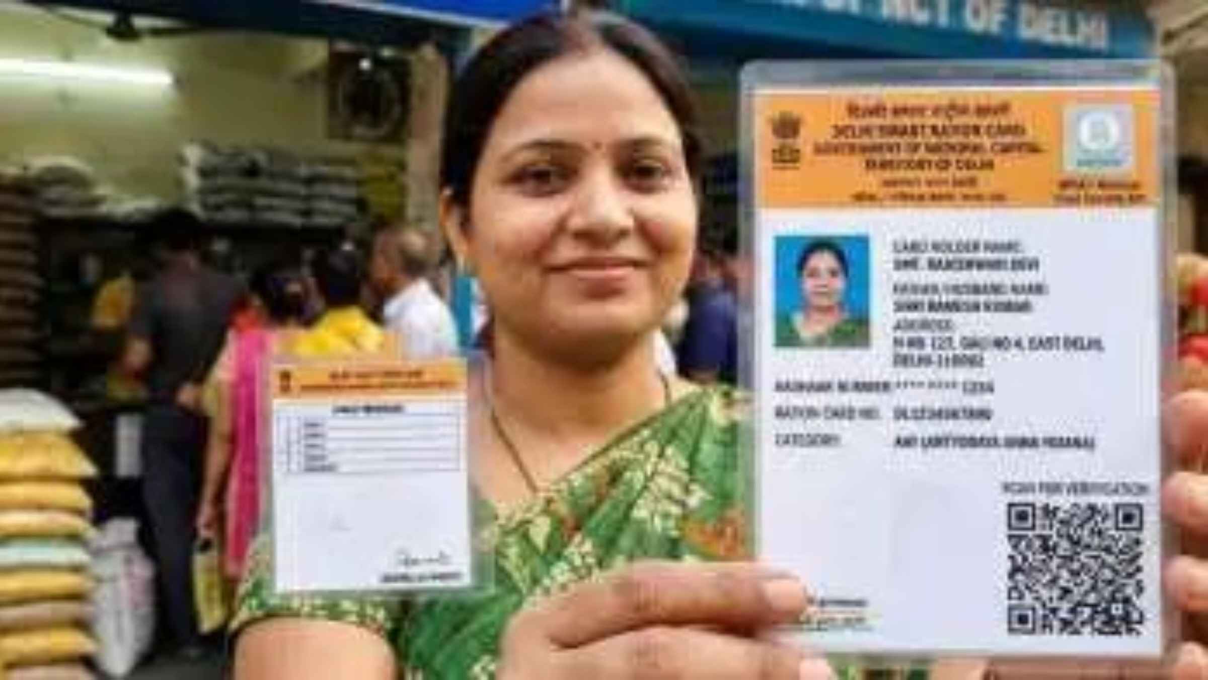 delhi ration card smart ration card