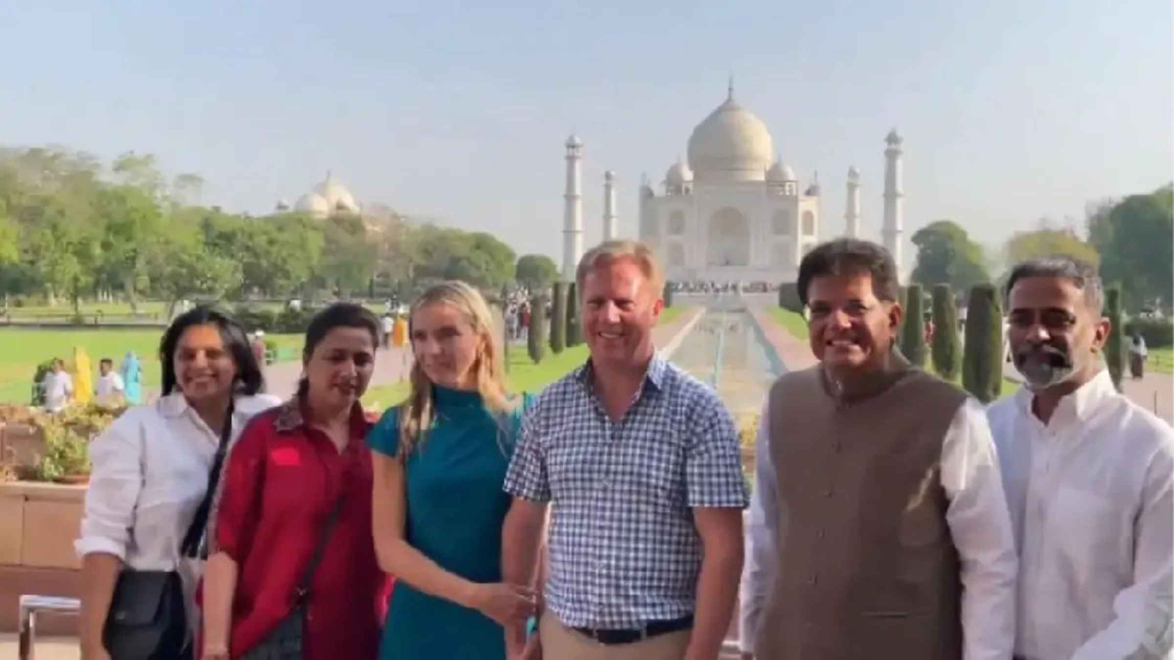 ताजमहल के साये में भारत-न्यूजीलैंड की बड़ी डील, पीयूष गोयल ने बताया कैसे चमकेगी आगरा की किस्मत india new zealand fta piyush goyal