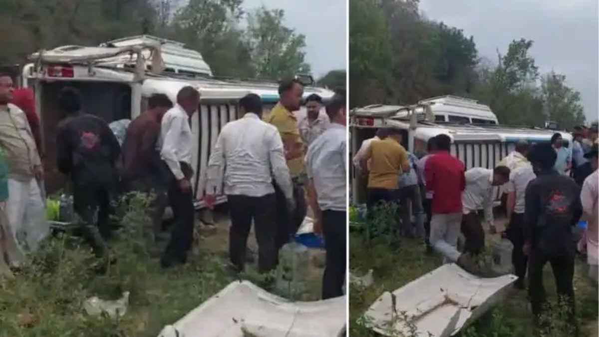 श्री नयना देवी में बड़ा हादसा: दर्शन कर लौट रहे श्रद्धालुओं की बस पलटी, 15 जिंदगियां संकट में, मची चीख-पुकार! naina-devi accident