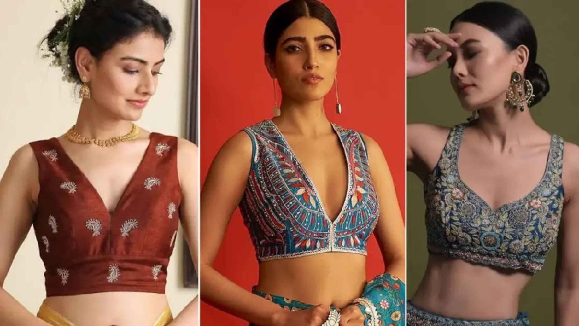 चिलचिलाती गर्मी में भी दिखना है कूल और स्टाइलिश? साड़ी के साथ ट्राई करें ये 7 जादुई ब्लाउज डिजाइंस! summer fashion saree blouse designs