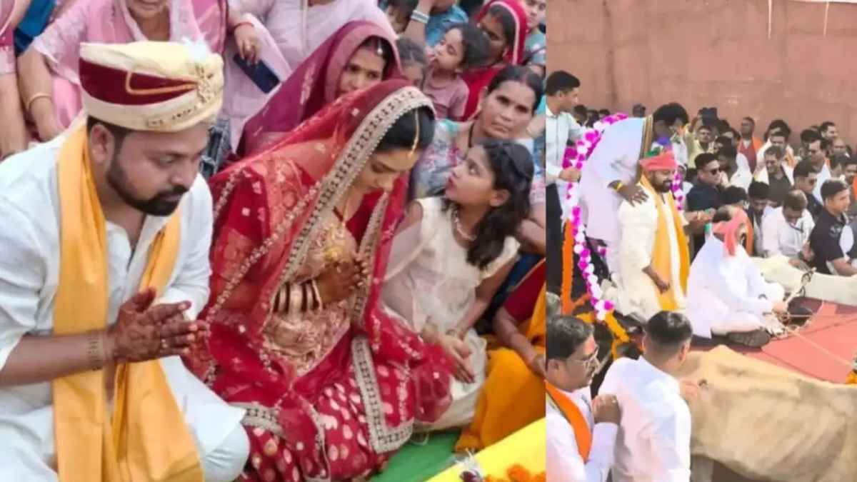 छत्तीसगढ़ के बीजेपी विधायक ने ड्राइवर की बेटी से सामूहिक विवाह में रचाई शादी, बैलगाड़ी से निकली अनोखी बारात BJP MLA Marriage