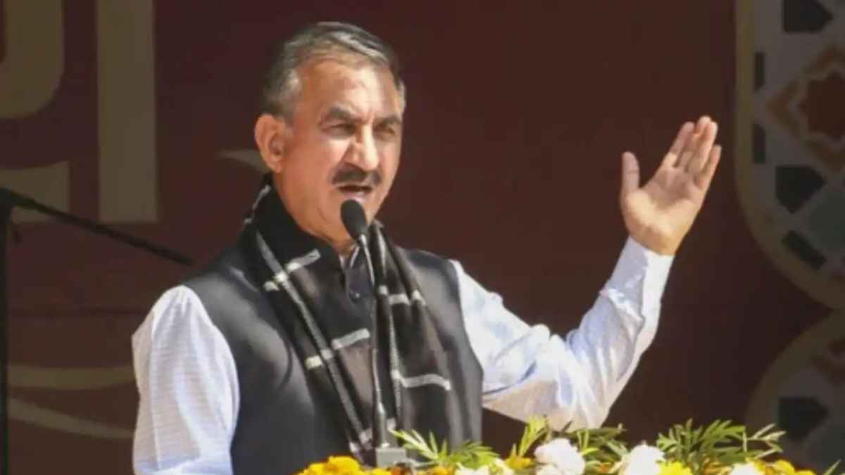Chief Minister Sukhu