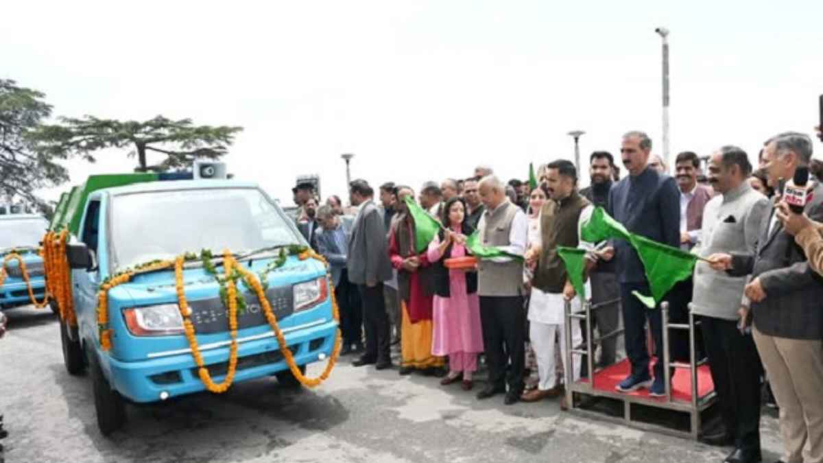 हिमाचल प्रदेश: शिमला नगर निगम ने कचरा प्रबंधन के लिए उतारे 10 इलेक्ट्रिक वाहन, सीएम सुक्खू ने दिखाई हरी झंडी Electrical Waste Management Fleet