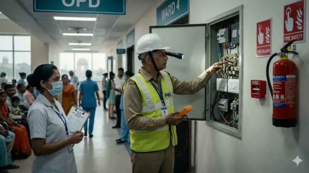 अस्पतालों और अदालतों में फायर सेफ्टी का अलर्ट: लोक निर्माण विभाग ने दिए बिजली फिटिंग की जांच के निर्देश FireSafety