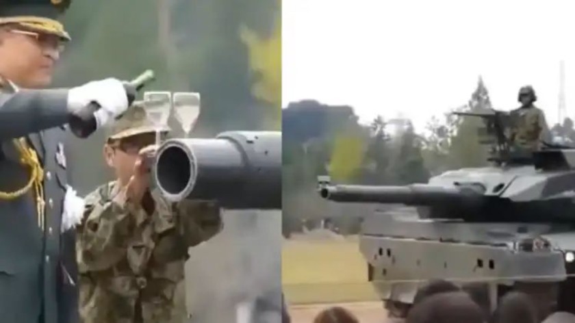 जापानी टाइप 10 टैंक का ‘वाइन टेस्ट’ वायरल: तकनीक और स्थिरता का बेजोड़ प्रदर्शन JapanType10
