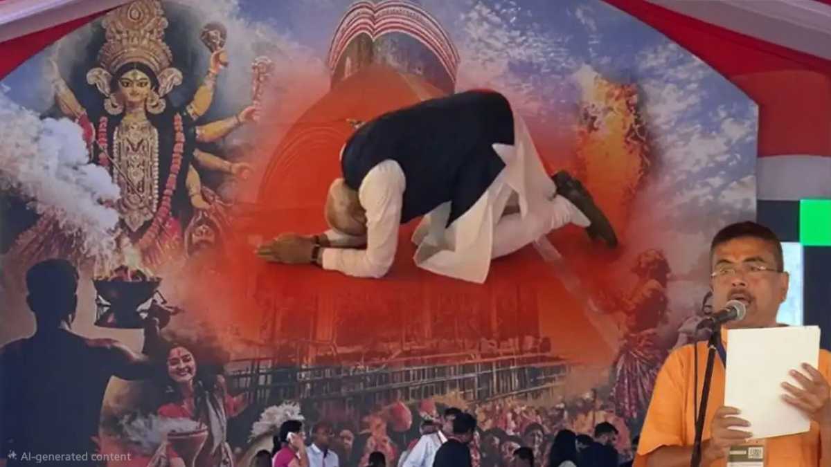 बंगाल में रचे गए इतिहास के बीच पीएम मोदी ने छुए 90 वर्षीय नेता के पैर, सुवेंदु अधिकारी बने नए मुख्यमंत्री PM Modi