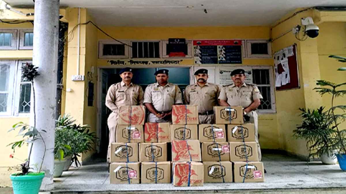 Police seized illegal liquor