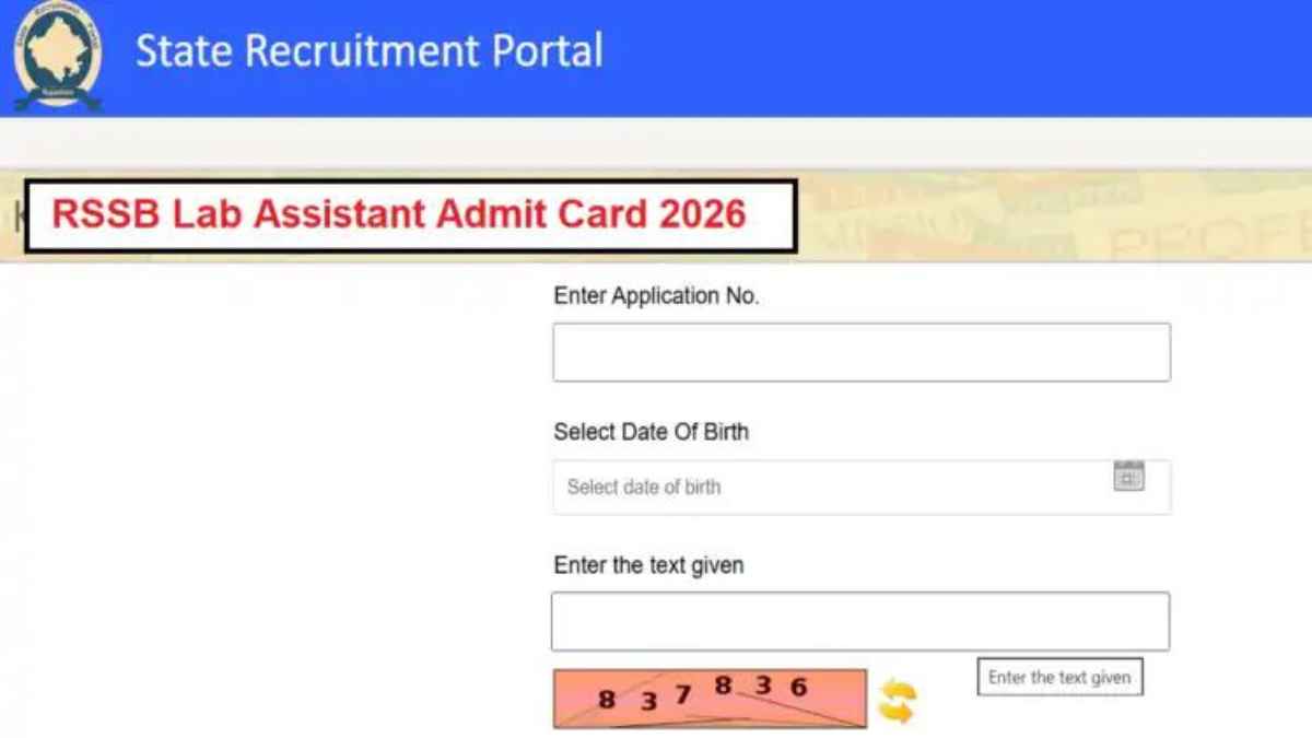 राजस्थान लैब असिस्टेंट एडमिट कार्ड 2026 जारी, ऐसे करें तुरंत डाउनलोड RSSBExam