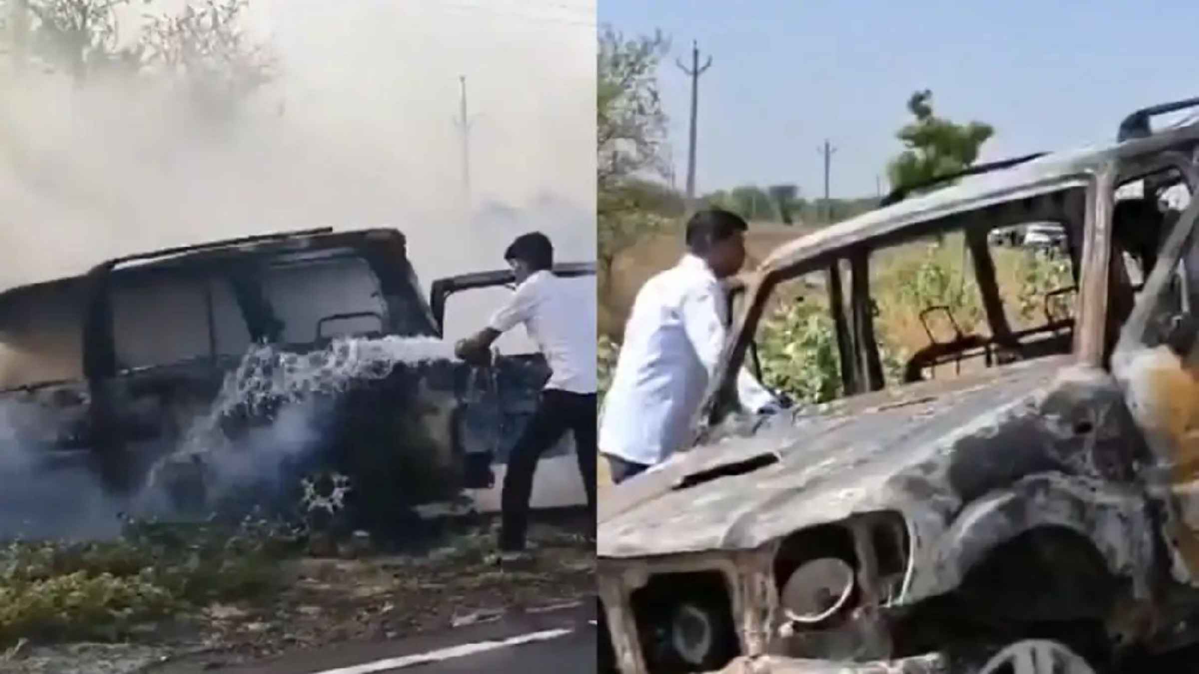 अजमेर में चलती कार बनी आग का गोला, जिंदा जलने से चार लोगों की दर्दनाक मौत, इलाके में मचा भारी कोहराम Rajasthan Crime News