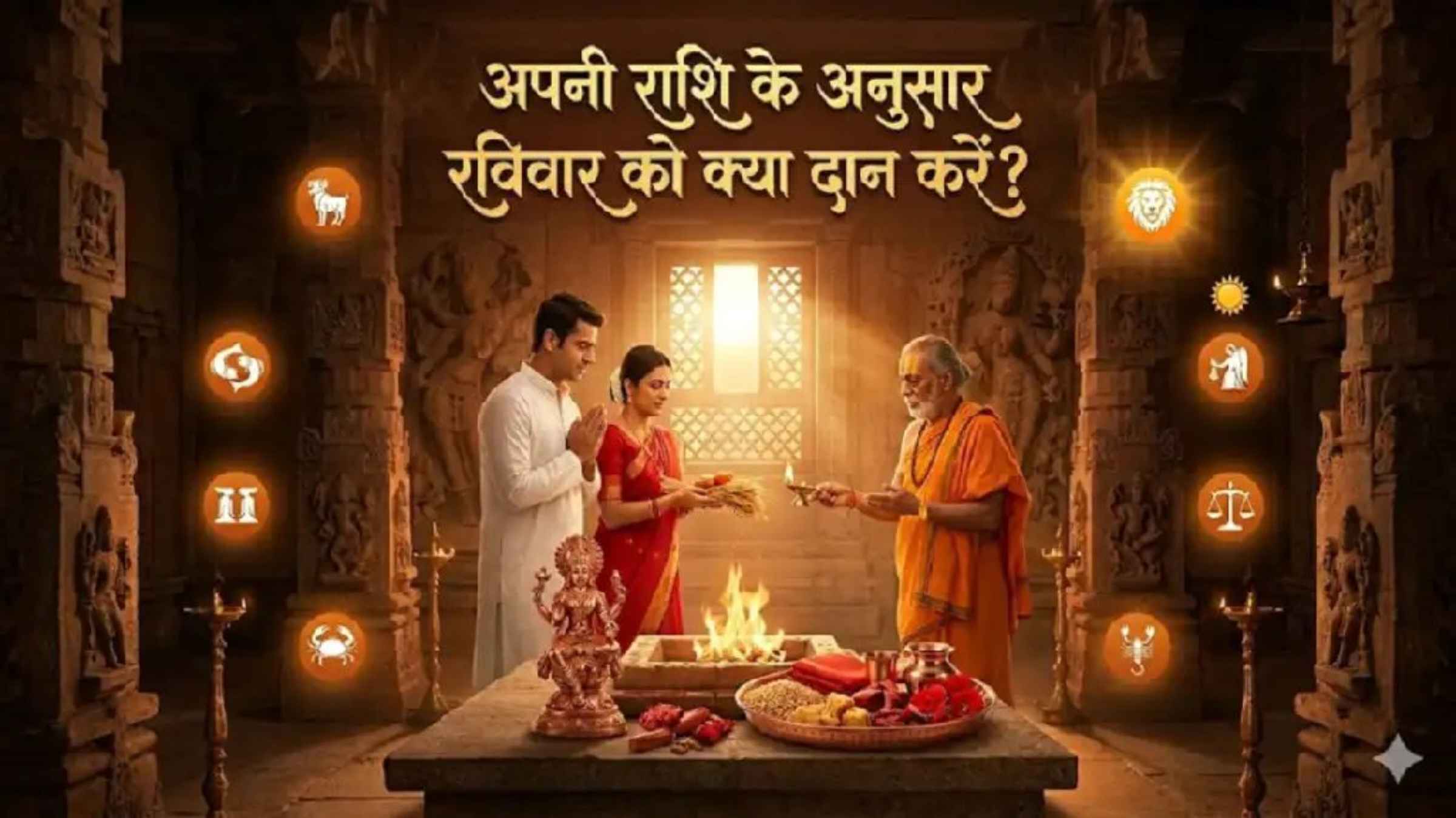 रविवार को राशिनुसार करें इन खास चीजों का दान, सूर्य देव की कृपा से चमकेगा करियर और मिलेगा मान-सम्मान sunday astrology surya dev puja