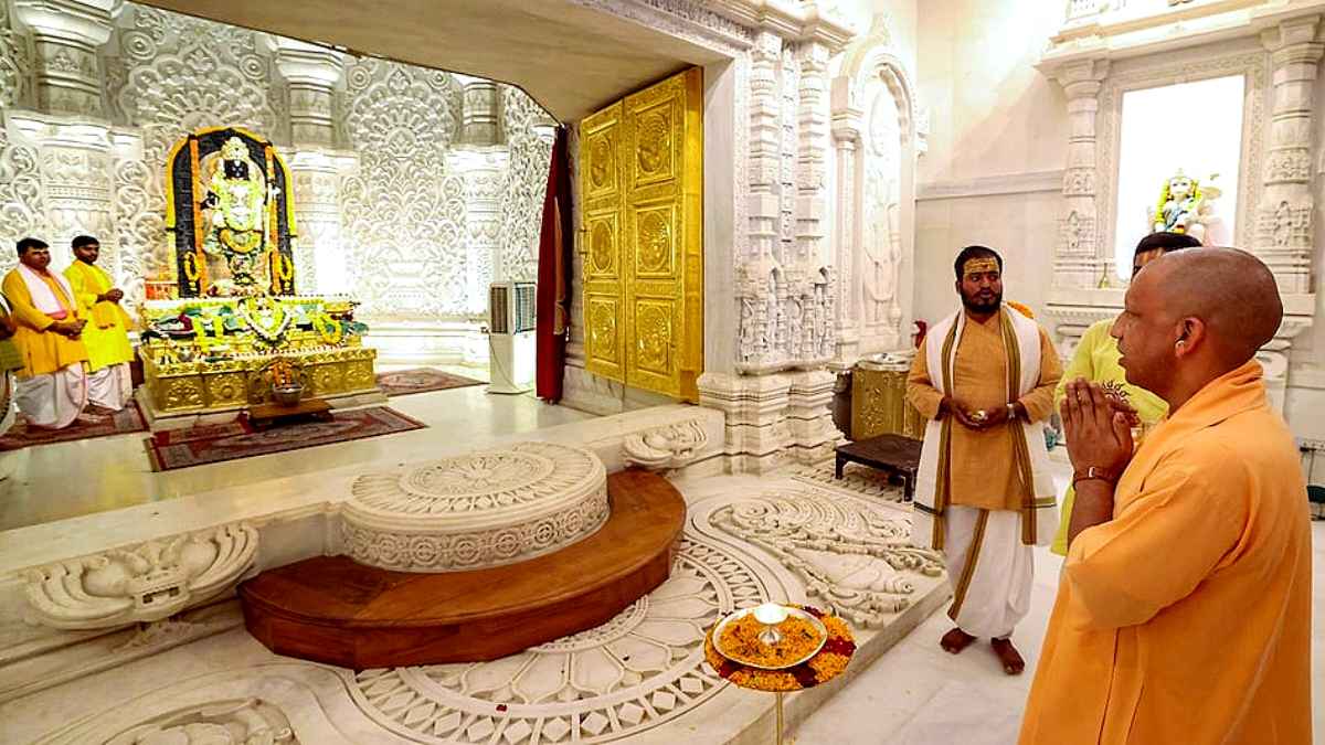 CM Yogi Ram Mandir Visit