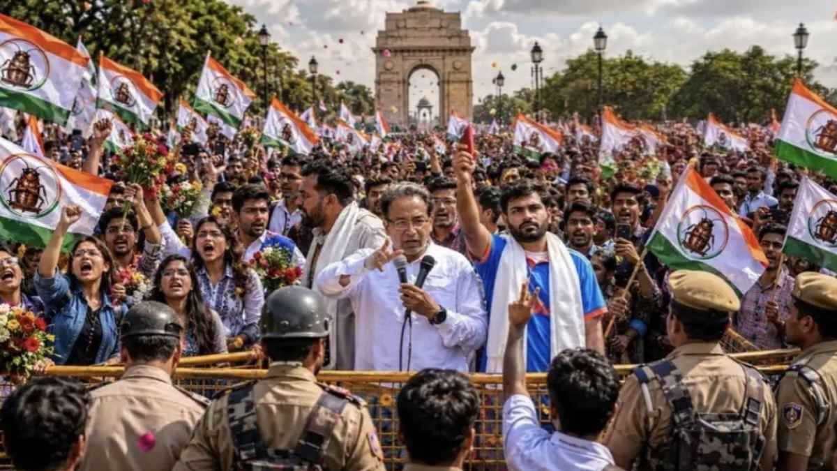 जंतर-मंतर पर CJP का बड़ा हल्लाबोल: क्या युवाओं का यह आक्रोश बदलेगा देश की राजनीति की पूरी दिशा? Cockroach Party