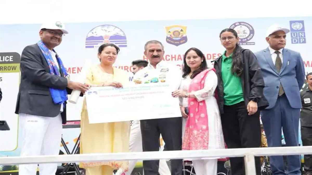 हिमाचल प्रदेश पर्यावरण पुरस्कार में चौगान पंचायत ने मारी बाजी, धर्मशाला की शीला बटेहर रही नंबर वन Gram Panchayat Chaugan