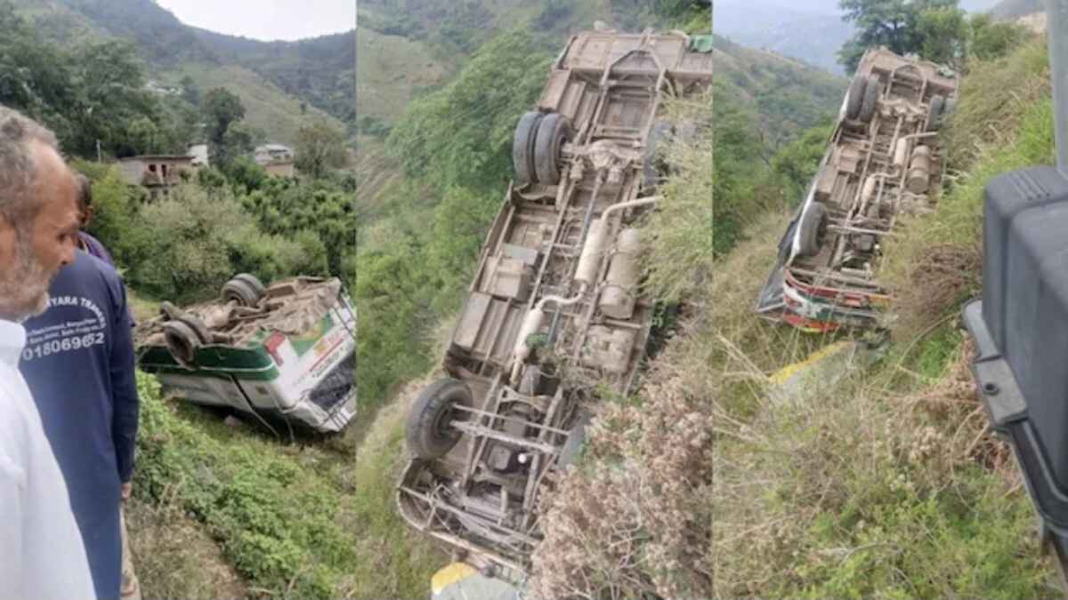 HRTC Bus Accident at Sarkaghat
