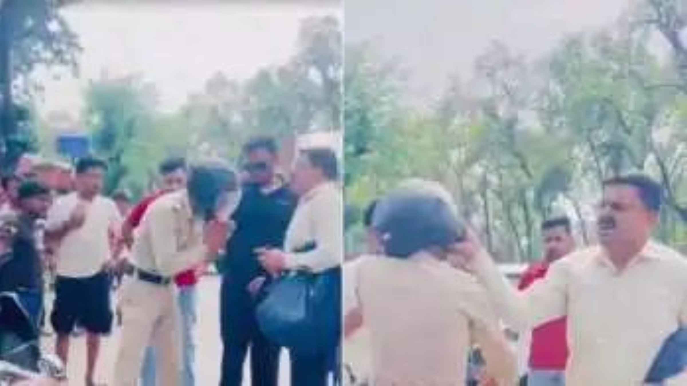 Himachal Police Viral Video: बीच सड़क पर सरेआम खाकी वर्दी का उड़ाया मज़ाक, पुलिस जवान को थप्पड़ और मुक्के मारने वाला दबंग गिरफ्तार Himachal police viral video Sirmour crime news
