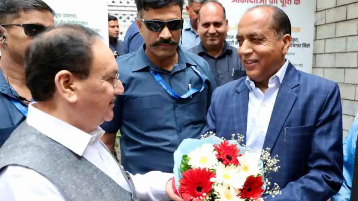 JP Nadda and Jairam Thakur