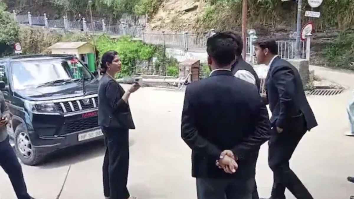 Oshin Sharmas car was challaned