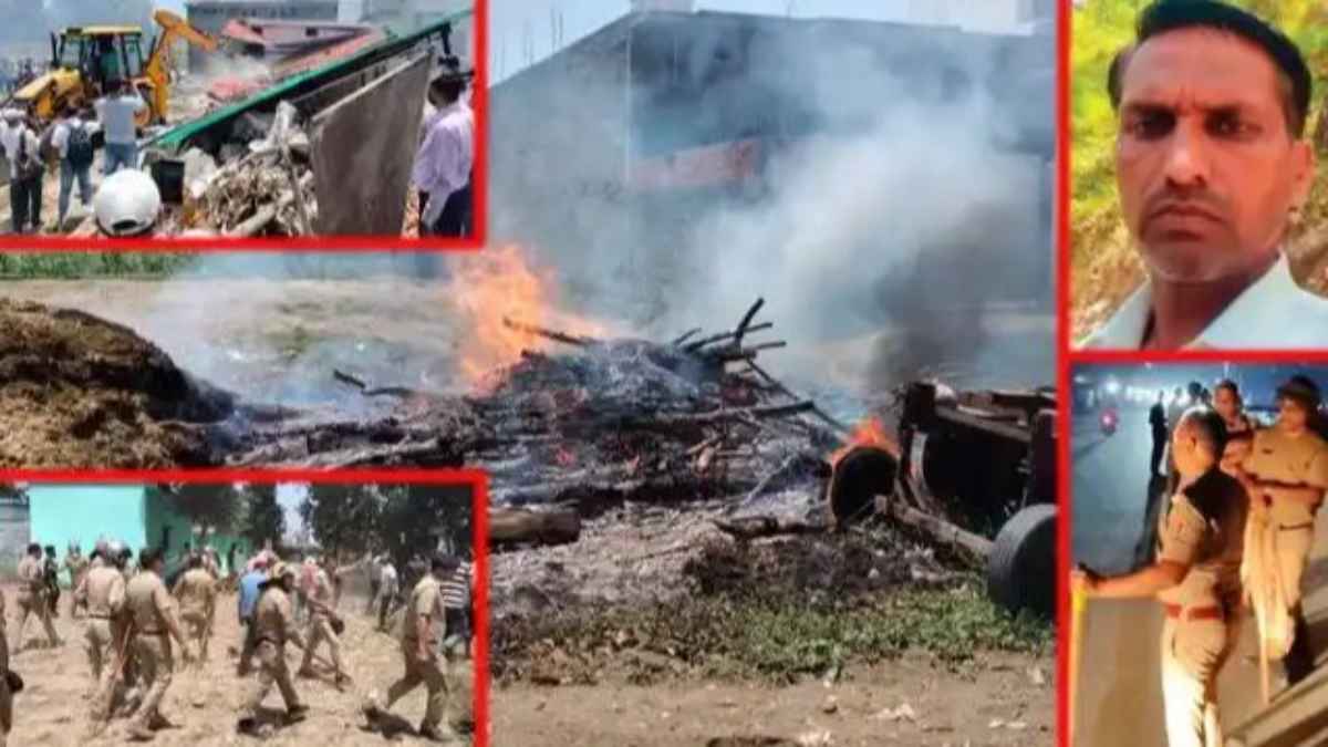 BJP नेता की हत्या के बाद भारी बवाल, आरोपियों के घरों पर चला बुलडोजर! पुलिस पर पथराव और लाठीचार्ज bjp-leader-vinod-kashyap-murder