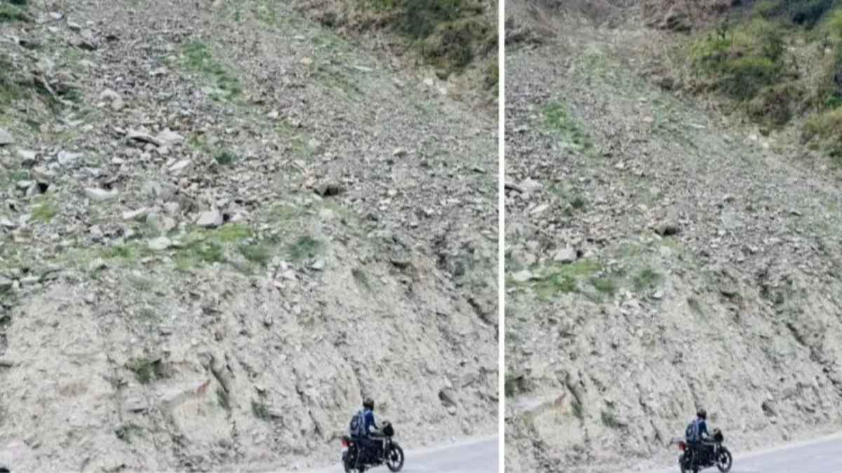 मनाली हाईवे पर ‘डयोड मोड़’ बना मौत का कुआं: दरक रहा है पहाड़, बरसात से पहले मंडराया बड़ा खतरा manali-highway-landslide