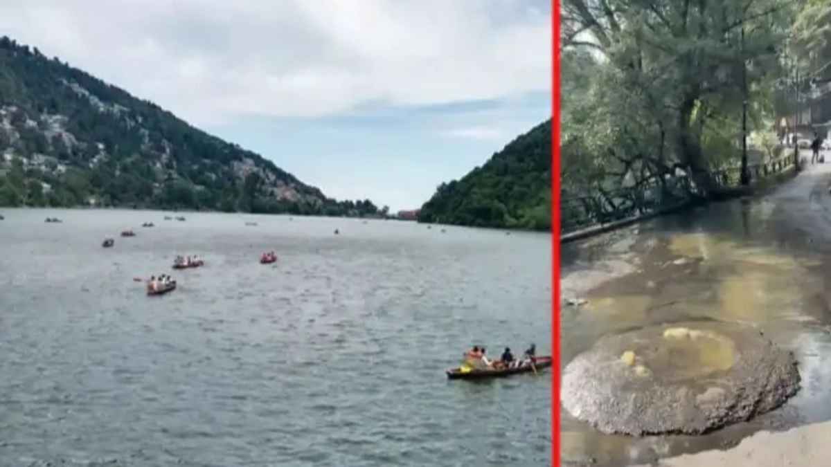 नैनीताल में आफत बनी सीवर की गंदगी, बारिश में टूटा पाइप, झील में समाया हजारों लीटर मल-मूत्र nainital-lake-pollution-issue