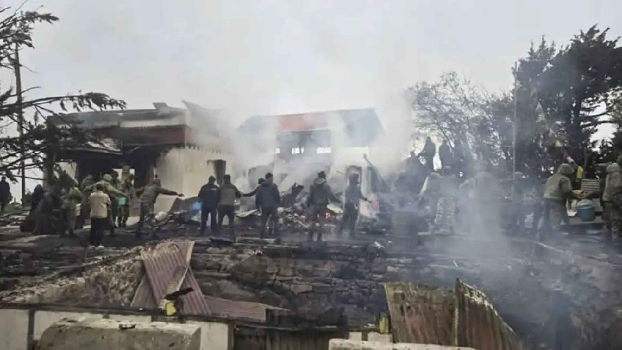 sikkim news  fire accident