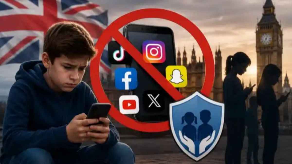 ब्रिटेन का बड़ा फैसला: 16 साल से कम उम्र के बच्चों के लिए सोशल मीडिया पर पाबंदी की तैयारी uk-online-safety-bill