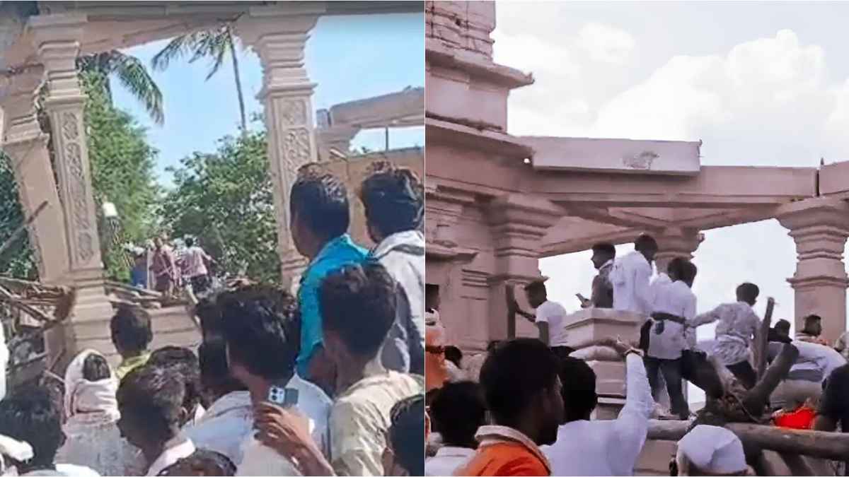 महाराष्ट्र के परभणी में भीषण हादसा! हनुमान मंदिर का सभा मंडप गिरने से 5 की मौत, मलबे में दबे कई लोग yashwadi-maruti-temple-slab-collapse